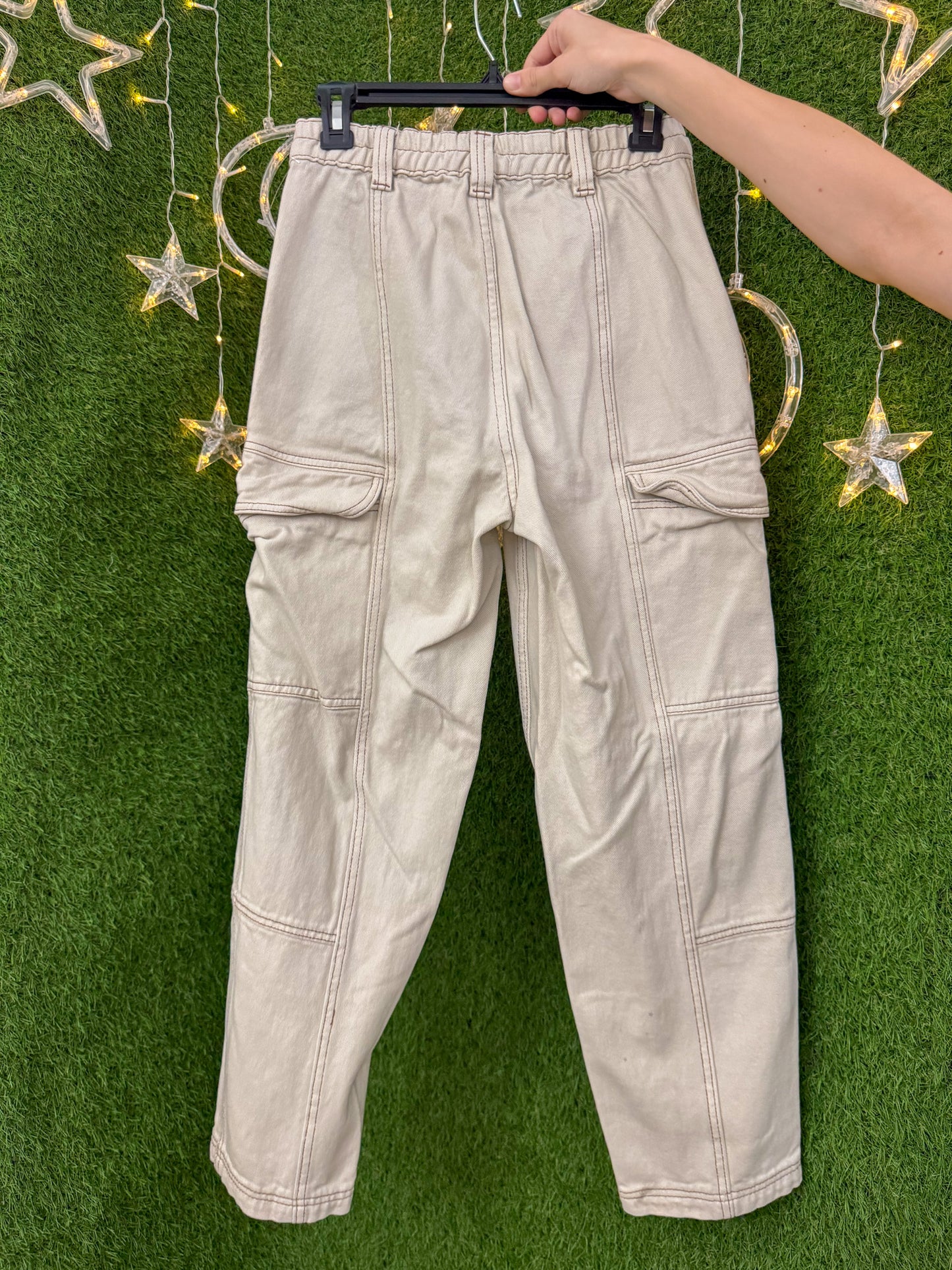 Brat Khaki Cargo Pants XS