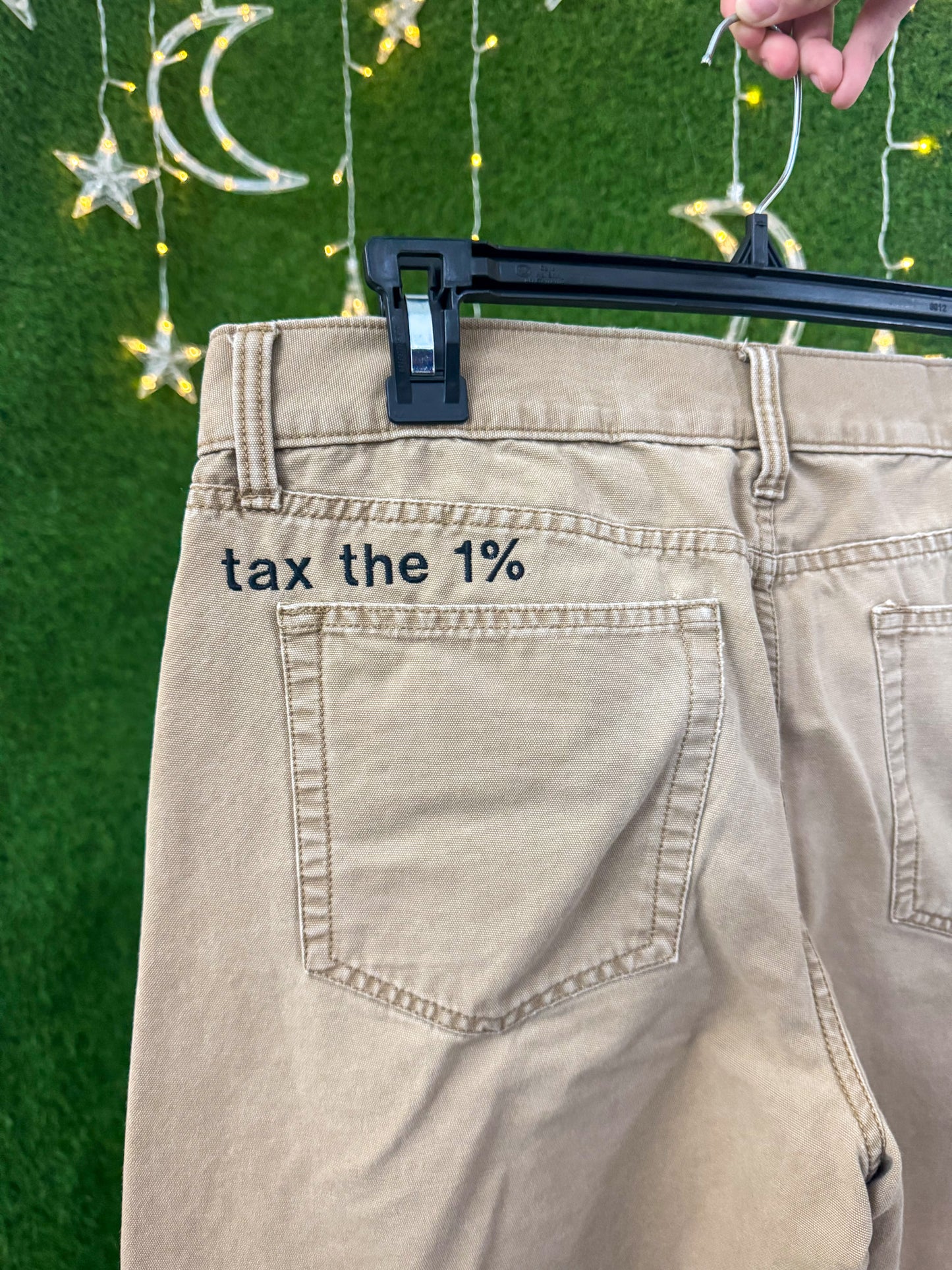Tax The 1% Khaki Pants L