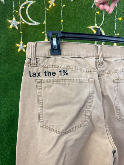 Tax The 1% Khaki Pants L