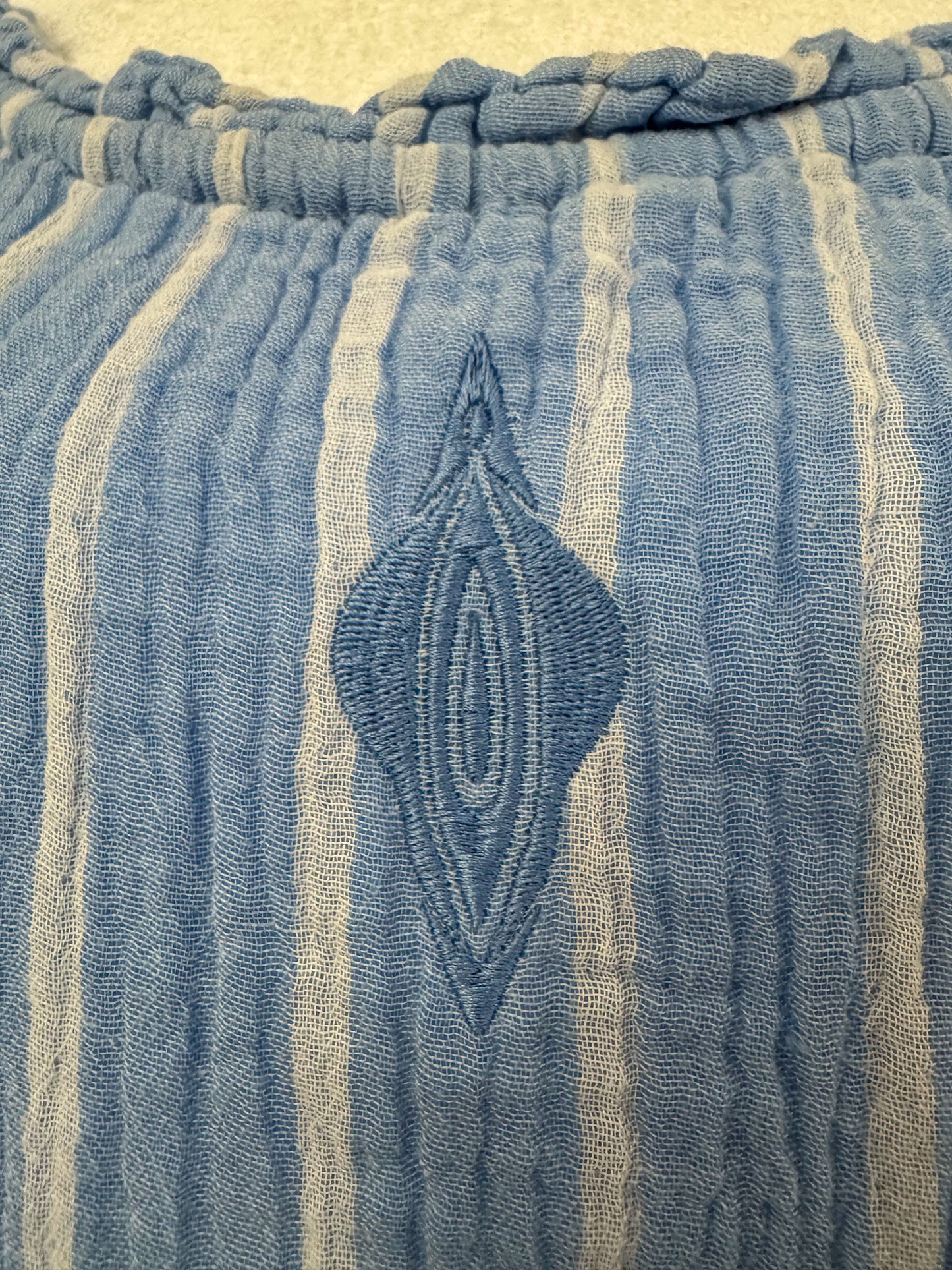 Blue Vulva Striped Dress L
