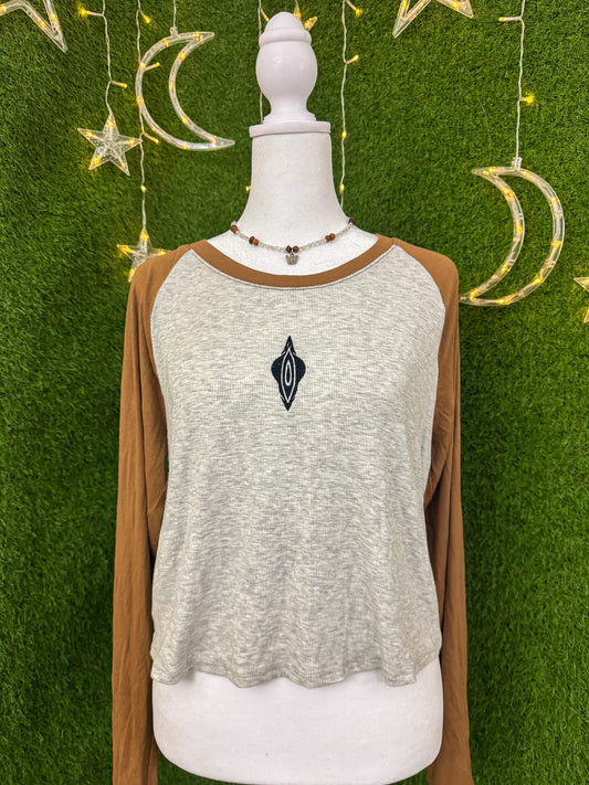 Vulva Ribbed Cropped Long Sleeve 2XL