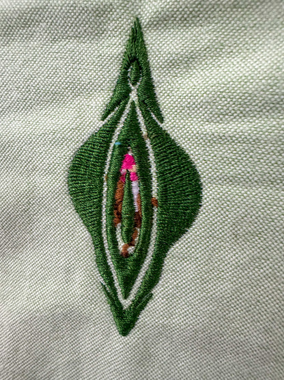 Vulva Polo Button Up Tee 3XL