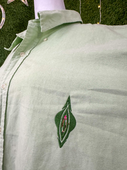 Vulva Polo Button Up Tee 3XL