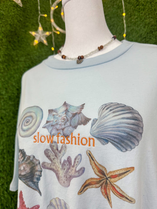 Slow Fashion Seashell T-Shirt XL