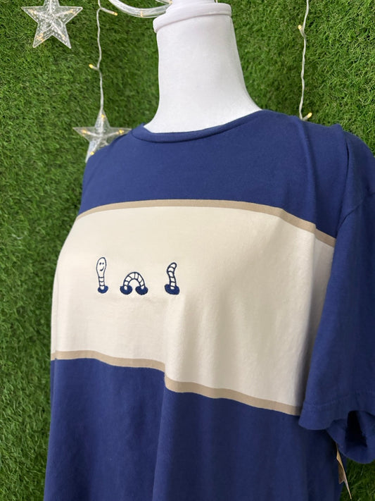 Wormy Navy T-Shirt XL