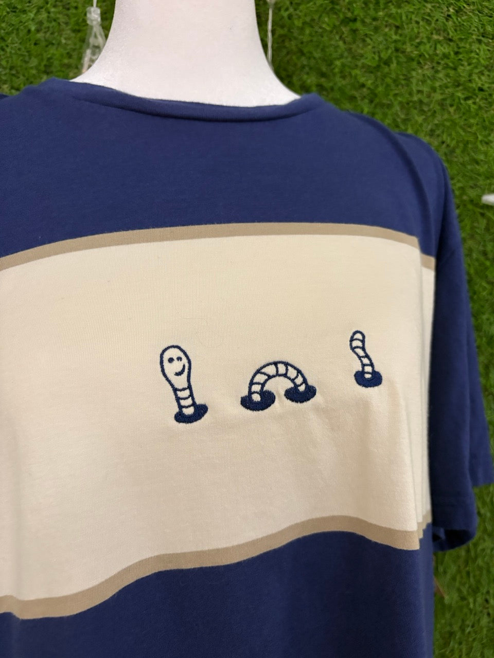 Wormy Navy T-Shirt XL