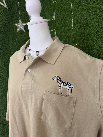 Zebra Polo T-Shirt XL