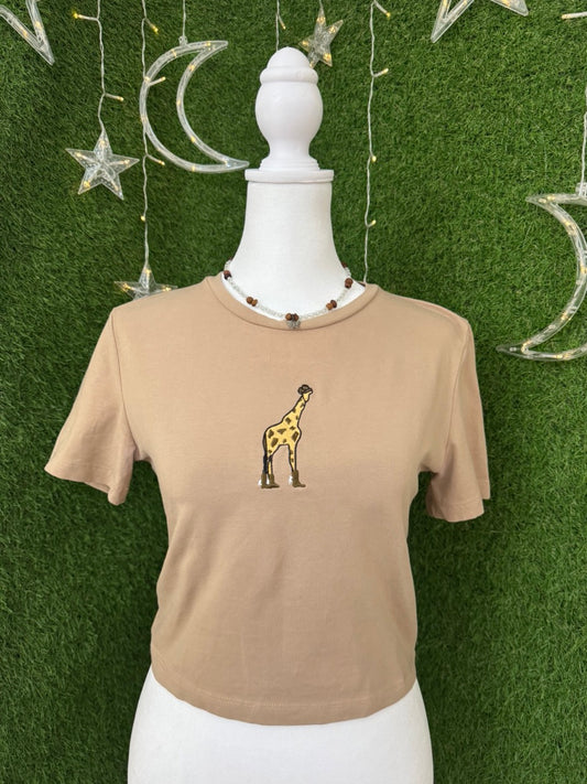 Cowboy Giraffe Baby Tee M