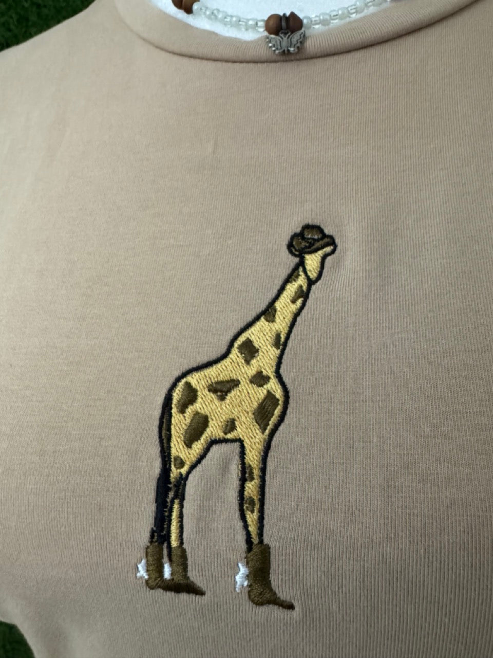Cowboy Giraffe Baby Tee M