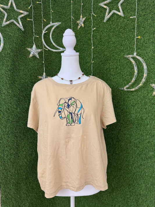 Elephant Khaki Crop Top XL