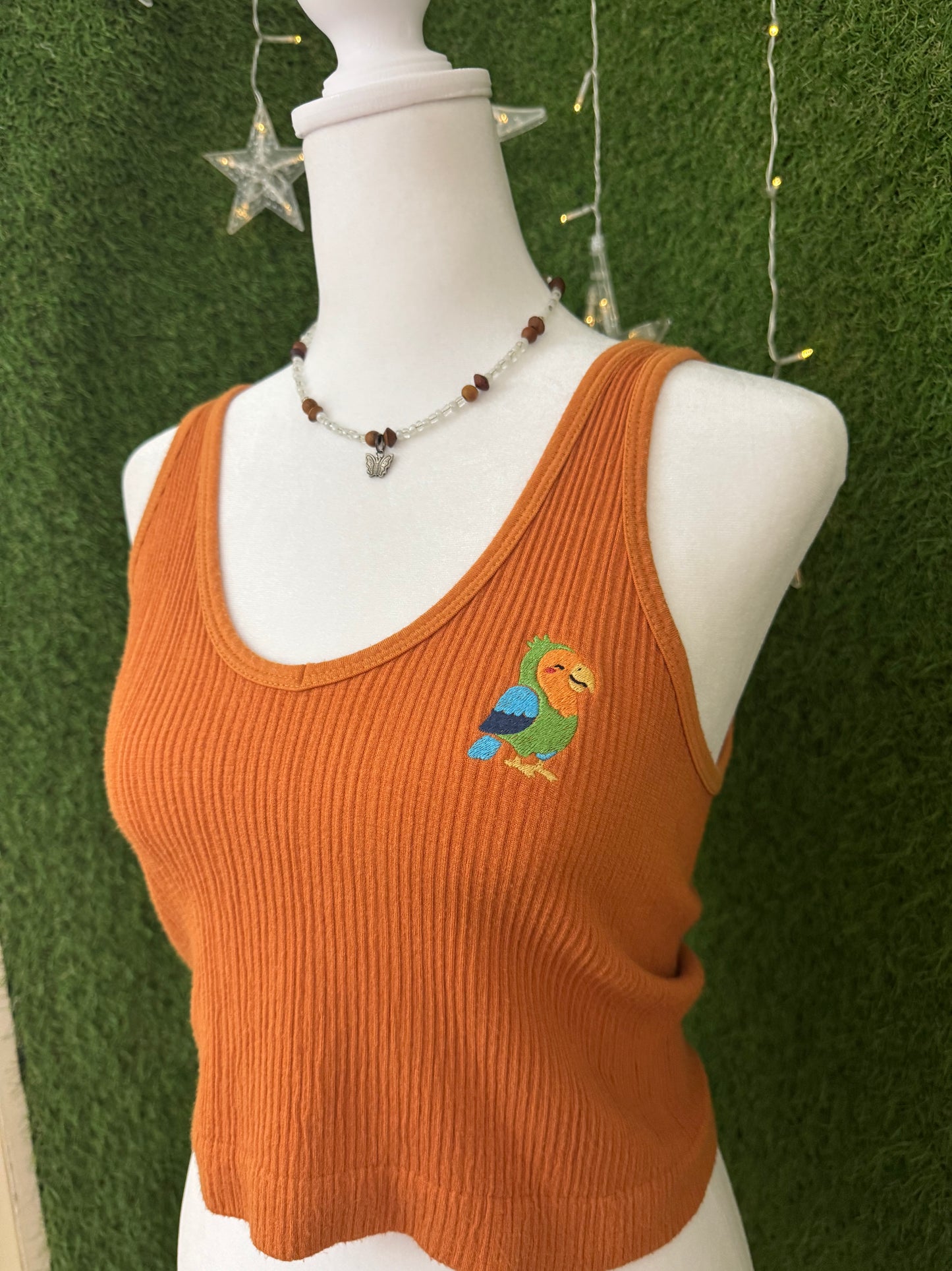 Parrot Brown Tank Top XL