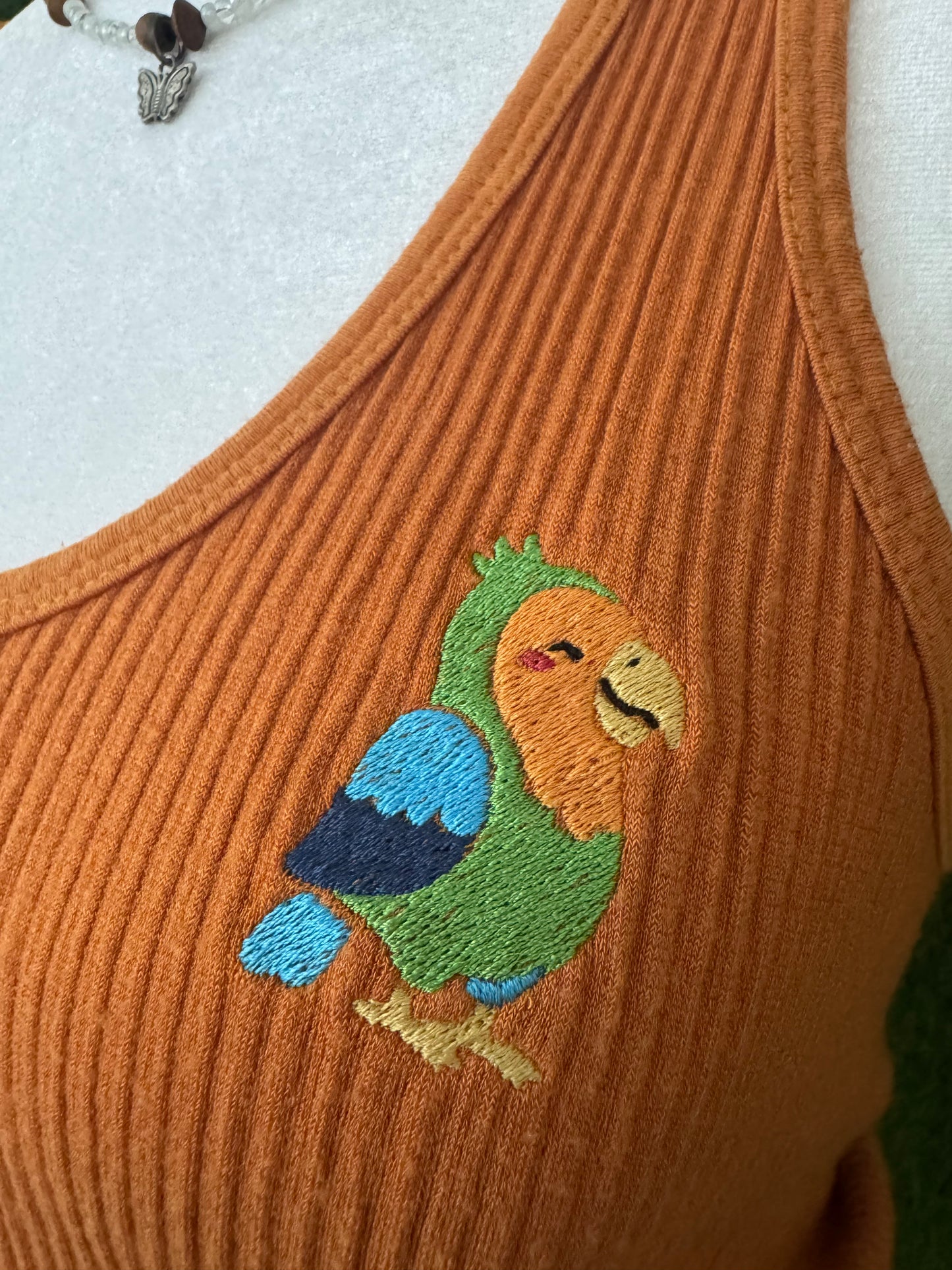 Parrot Brown Tank Top XL