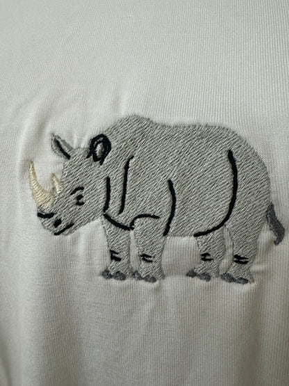 Rhino White T-Shirt 4XL