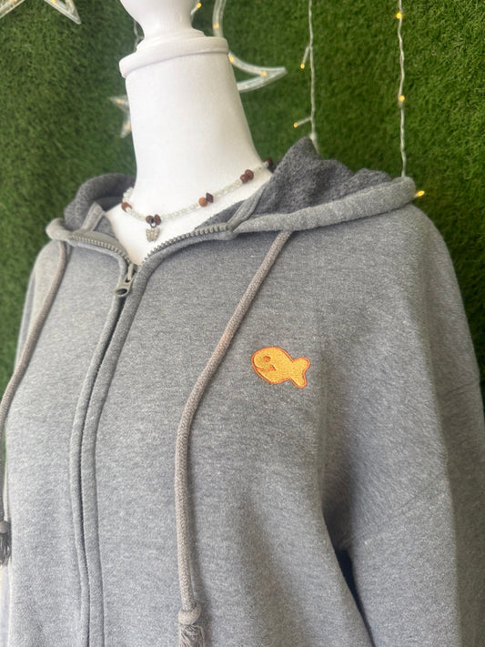Goldfish Grey Zip Up Hoodie XS