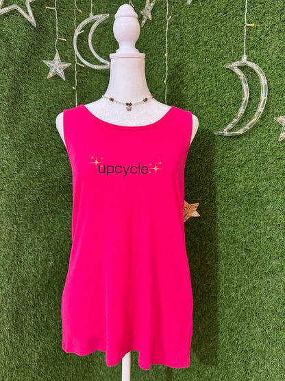 Upcycle Pink Tank Top 2XL