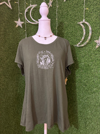 Infinite Love Green Scoop Neck Tee 3XL
